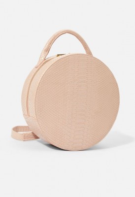 L. Circle Backpack - Blush Snake
