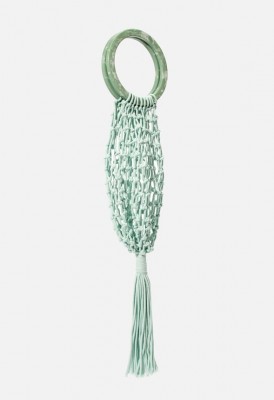 L. Macrame Day Mini Tote - Mint