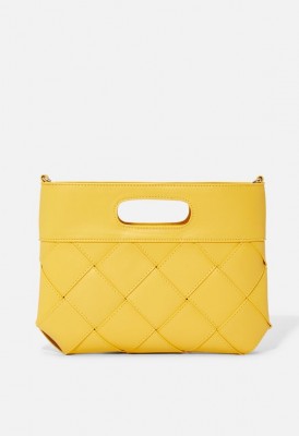 L. Woven Wonder Clutch - Yellow