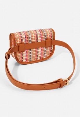 L. Island Trek Crossbody Bag - Multi Straw