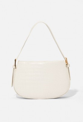 L. Take Me Back Shoulder Bag - White Croc