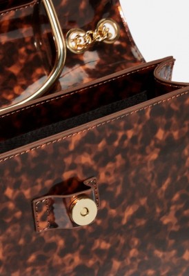 L. Bamboo Ring Crossbody Bag - Tortoise