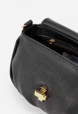 L. Turnlock Convertible Crossbody Bag - Black