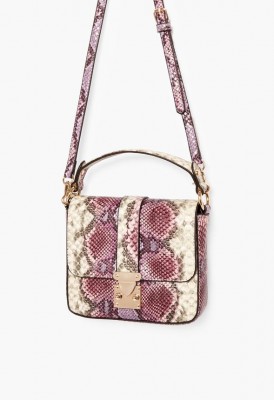 L. Florida Walk Crossbody Bag - Purple Multi-Snake