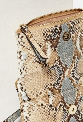 L. Flap Over Belt Bag - Blue Snake