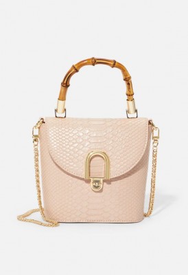 L. Bamboo Binocular Crossbody Bag - Blush